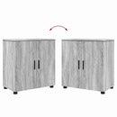 vidaXL Fürdőszoba bútor szett 4 db Szürke Sonoma 61 x 35 x 64 cm