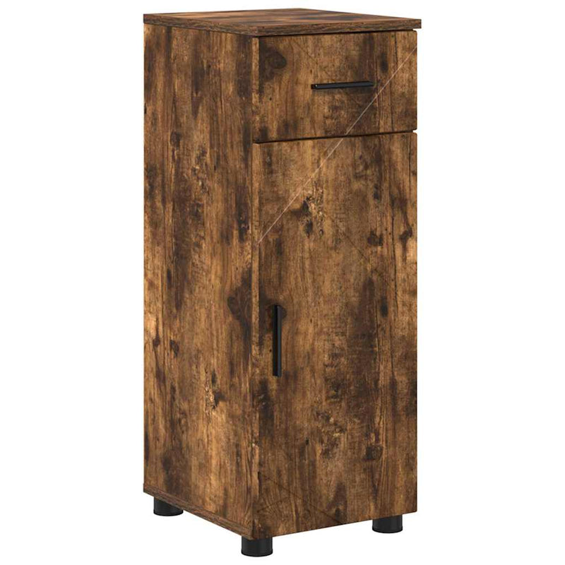 vidaXL Fürdőszoba bútor szett 4 pcs Füstölt tölgy 61 x 35 x 64 cm