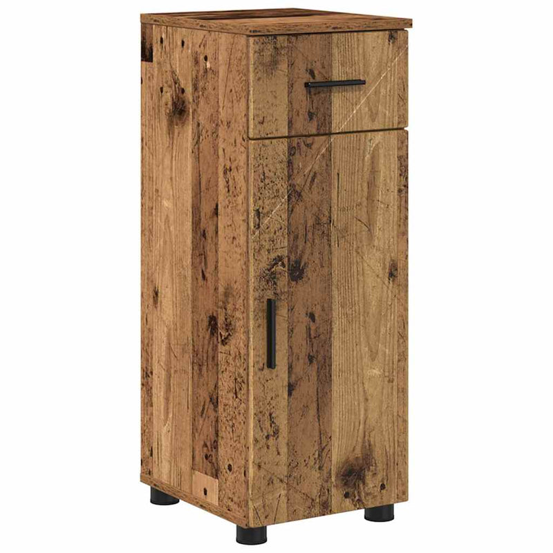 vidaXL Fürdőszoba bútor szett 4 pcs Régi fa 61 x 35 x 64 cm Faanyag