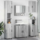 vidaXL Fürdőszoba bútor szett 5 db Szürke Sonoma 61 x 35 x 64 cm