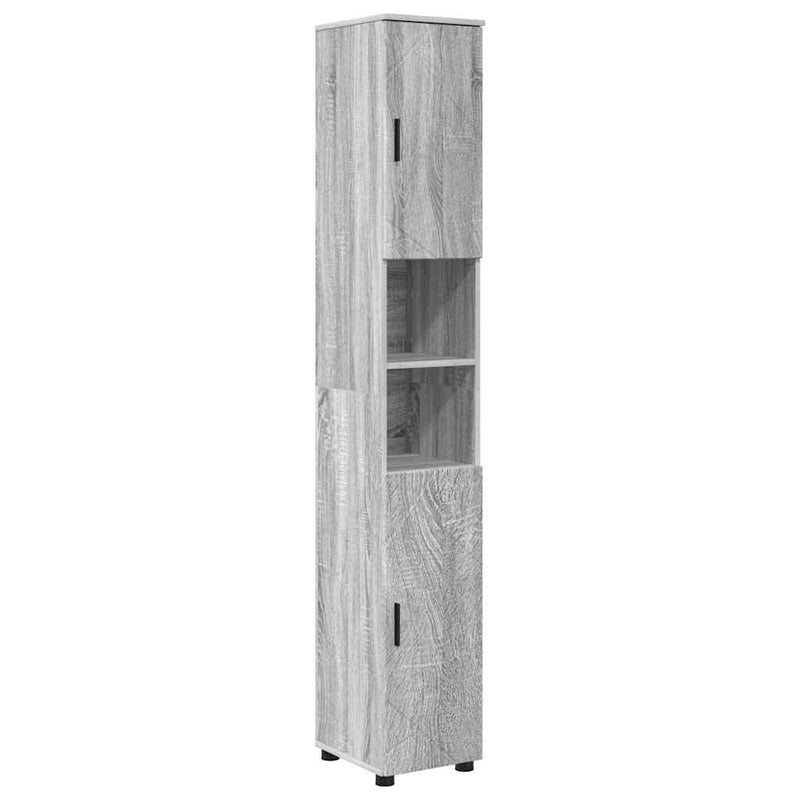 vidaXL Fürdőszoba bútor szett 5 pcs Szürke sonoma 61 x 35 x 64 cm
