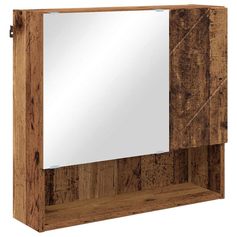 vidaXL Fürdőszoba bútor szett 5 pcs Régi fa 61 x 35 x 64 cm Faanyag