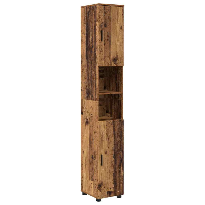 vidaXL Fürdőszoba bútor szett 5 pcs Régi fa 61 x 35 x 64 cm Faanyag
