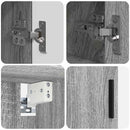 vidaXL Fürdőszoba bútor szett 4 db Szürke Sonoma 61 x 35 x 64 cm