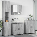 vidaXL Fürdőszoba bútor szett 4 db Szürke Sonoma 61 x 35 x 64 cm
