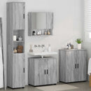 vidaXL Fürdőszoba bútor szett 4 db Szürke Sonoma 61 x 35 x 64 cm