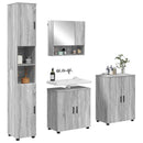 vidaXL Fürdőszoba bútor szett 4 db Szürke Sonoma 61 x 35 x 64 cm