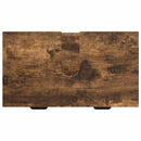 vidaXL Fürdőszoba bútor szett fiókkal Füstölt tölgy Műanyag fa, fém