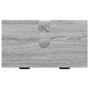 vidaXL Fürdőszoba bútor szett fiókkal Szürke Sonoma Műanyag fa, fém