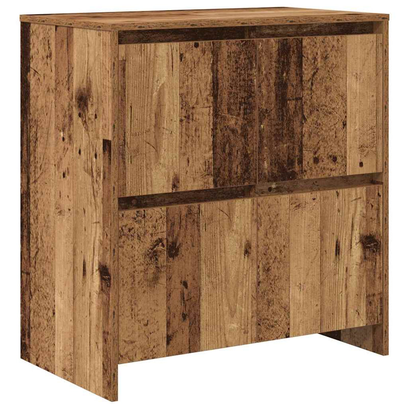 vidaXL Oldalszekrények 3 pcs Régi fa 70 x 41 x 75 cm Faanyag
