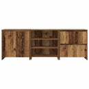 vidaXL Oldalszekrények 3 pcs Régi fa 70 x 41 x 75 cm Faanyag