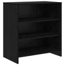 vidaXL Széf fiókkal 3 pcs Fekete tölgy 70 x 41 x 75 cm Faanyag