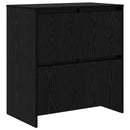 vidaXL Széf fiókkal 3 pcs Fekete tölgy 70 x 41 x 75 cm Faanyag