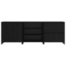 vidaXL Széf 3 pcs Musta tammi 70 x 41 x 75 cm Faanyag