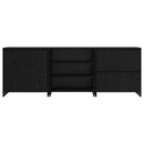vidaXL Széf fiókkal 3 pcs Fekete tölgy 70 x 41 x 75 cm Faanyag