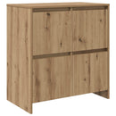 vidaXL Széf 3 pcs Artisan tölgy 70 x 41 x 75 cm Faanyag