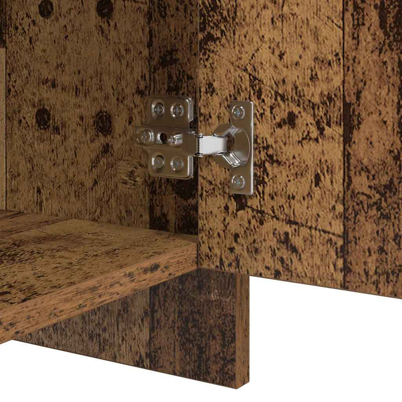 vidaXL Oldalszekrények 2 pcs Régi fa 70 x 41 x 75 cm Faanyag