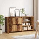 vidaXL Széf 2 pcs Öreg fa 70 x 41 x 75 cm Faanyag