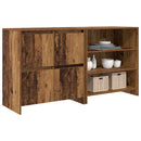 vidaXL Oldalszekrények 2 pcs Régi fa 70 x 41 x 75 cm Faanyag