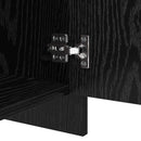 vidaXL Oldalszekrények 2 pcs Musta tammi 70 x 41 x 75 cm Faanyag