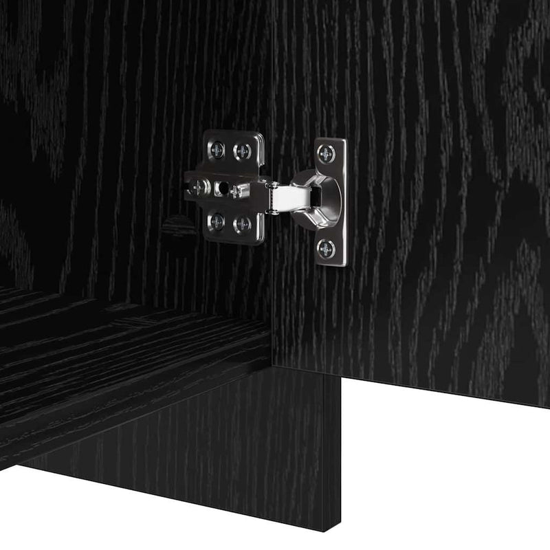 vidaXL Oldalszekrények 2 pcs Musta tammi 70 x 41 x 75 cm Faanyag