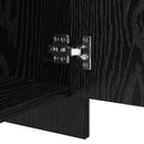 vidaXL Széf 2 pcs Fekete tölgy 70 x 41 x 75 cm Faanyag