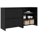 vidaXL Széf 2 pcs Fekete tölgy 70 x 41 x 75 cm Faanyag