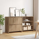 vidaXL Széf 2 pcs Artisan tölgy 70 x 41 x 75 cm Faanyag