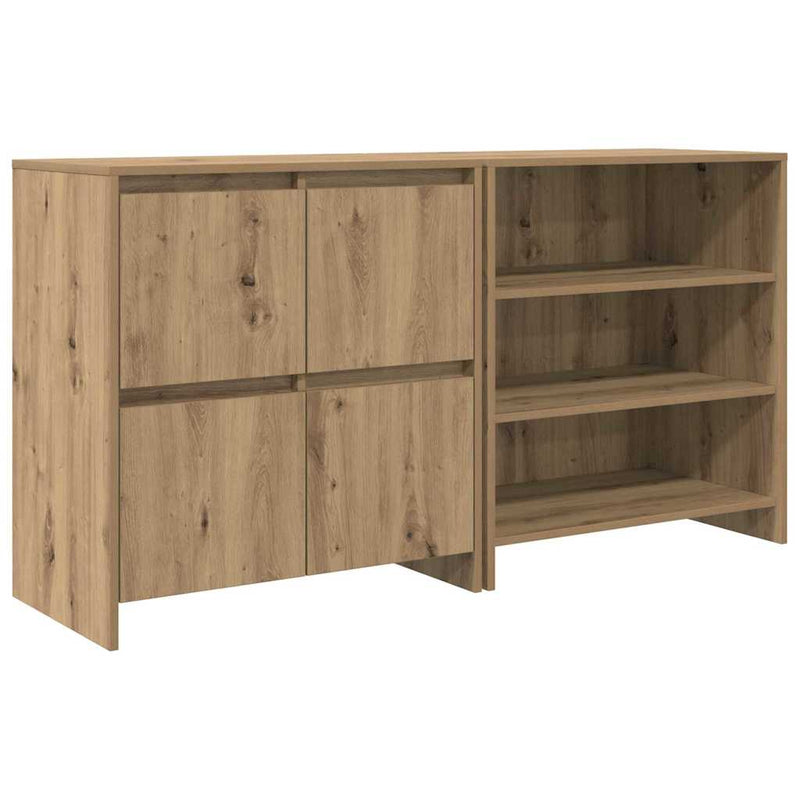 vidaXL Oldalszekrények 2 pcs kézműves tölgy 70 x 41 x 75 cm Faanyag