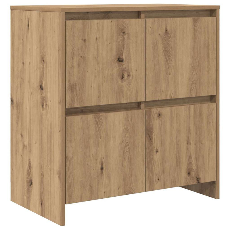 vidaXL Oldalszekrények 2 pcs kézműves tölgy 70 x 41 x 75 cm Faanyag