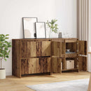 vidaXL Oldalszekrények 2 pcs Régi fa 70 x 41 x 75 cm Faanyag