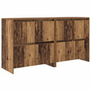 vidaXL Oldalszekrények 2 db Régi fa 70 x 41 x 75 cm Szerelt Fa