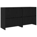 vidaXL Oldalszekrények 2 pcs Musta tammi 70 x 41 x 75 cm Faanyag
