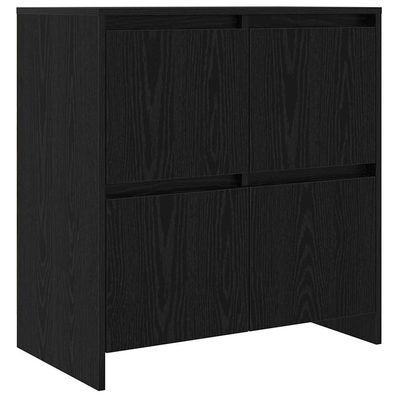 vidaXL Oldalszekrények 2 pcs Musta tammi 70 x 41 x 75 cm Faanyag