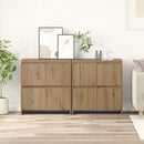 vidaXL Oldalszekrények 2 pcs kézműves tölgy 70 x 41 x 75 cm Faanyag