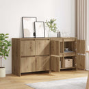 vidaXL Oldalszekrények 2 pcs kézműves tölgy 70 x 41 x 75 cm Faanyag