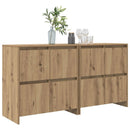 vidaXL Oldalszekrények 2 pcs kézműves tölgy 70 x 41 x 75 cm Faanyag