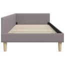 vidaXL Sarokágy keret Tópszínű 80 x 200 cm szövet