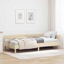 vidaXL Sarokágy keret Krém 80 x 200 cm szövet