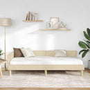 vidaXL Sarokágy keret fejtámlával Krém 80 x 200 cm szövet