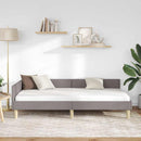 vidaXL Sarokágy keret Tópszínű 100 x 200 cm szövet