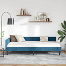 vidaXL Sarokágy keret fejtámlával Kék 90 cm x 200 cm Bársony