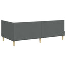 vidaXL Sarokágy keret Sötétszürke 100 cm x 200 cm Szövet és Plywood