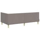 vidaXL Sarokágy keret Tópszínű 100 cm x 200 cm Szövet és Plywood