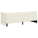 vidaXL Sarokágy keret fejtámlával Krém 80 cm x 200 cm Bársony