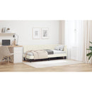 vidaXL Sarokágy keret fejtámlával Krém 80 cm x 200 cm Bársony
