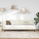 vidaXL Sarokágy keret fejtámlával Krém 80 cm x 200 cm szövet