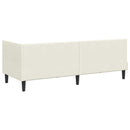 vidaXL Sarokágy keret fejtámlával Krém 80 cm x 200 cm szövet