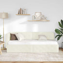 vidaXL Sarokágy keret Krém 80 x 200 cm Bársony