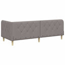 vidaXL Sarokágy keret Tópszínű 80 x 200 cm szövet
